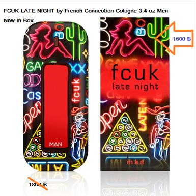 FCUK LATE NIGHT by French Connection Cologne 3.4 oz Men 3.3